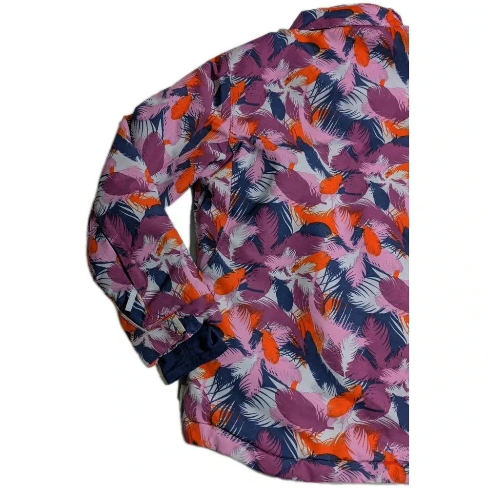 Kamik Youth Girls Winter Jacket Size 10‎ Feather Print Insulated Full Zip